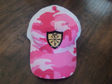 pink camo hat w/logo